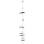 Voir la diapositive 4 : VIDAXL Support de jardin telescopique a 3 etageres Argente Aluminium