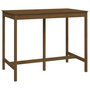 Voir la diapositive 2 : VIDAXL Table de bar Marron miel 140x80x110 cm Bois massif de pin