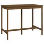 Voir la diapositive 2 : VIDAXL Table de bar Marron miel 140x80x110 cm Bois massif de pin