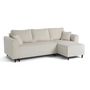 Voir la diapositive 2 : BEST MOBILIER Saphir - canapé d'angle réversible 4 places - convertible avec coffre - en velours côtelé