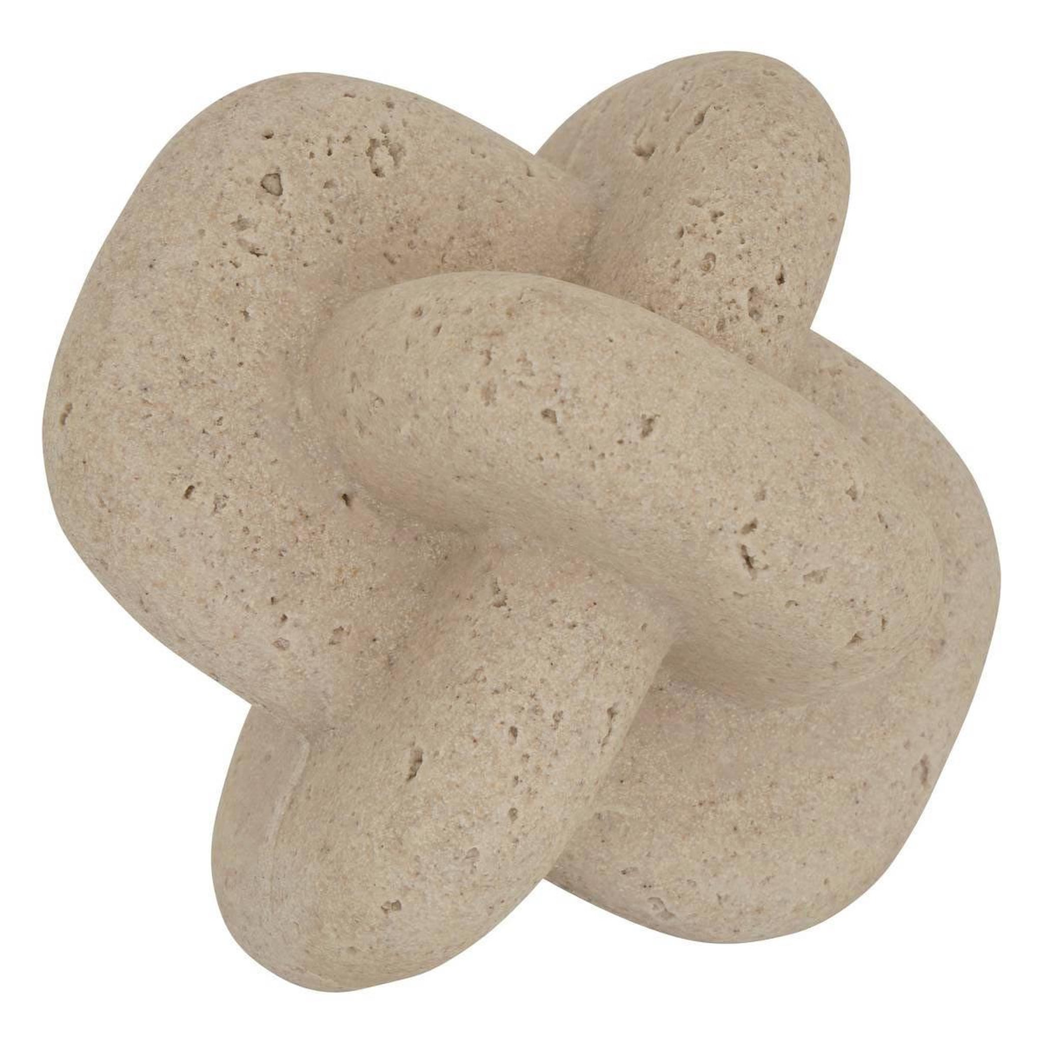 ATMOSPHERA Déco à poser effet pierre  dave  14cm beige