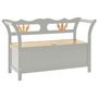 Voir la diapositive 2 : VIDAXL Banc Gris 107x45x75,5 cm Bois de sapin solide