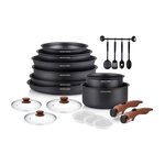 Arthur Martin Batterie de cuisine - Tous feux dont induction - Arthur Martin - AM0530 - Aluminium - Anti-adhésif - 20 pieces - Poignée amovi