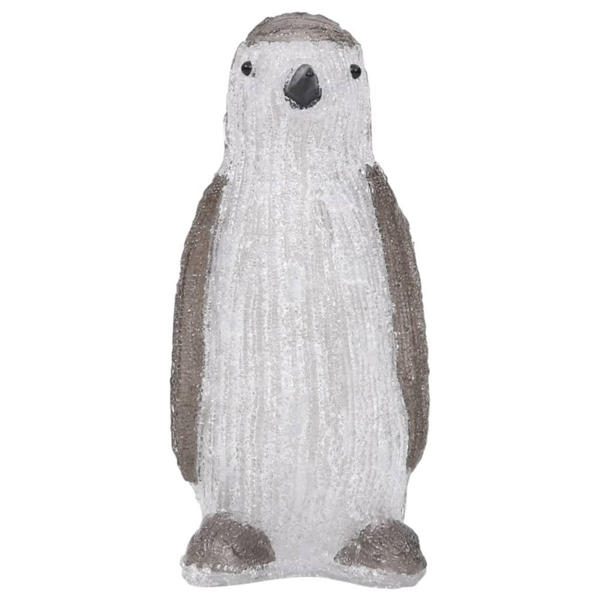 VIDAXL Silhouette de pingouin de Noël LED Acrylique 30 cm