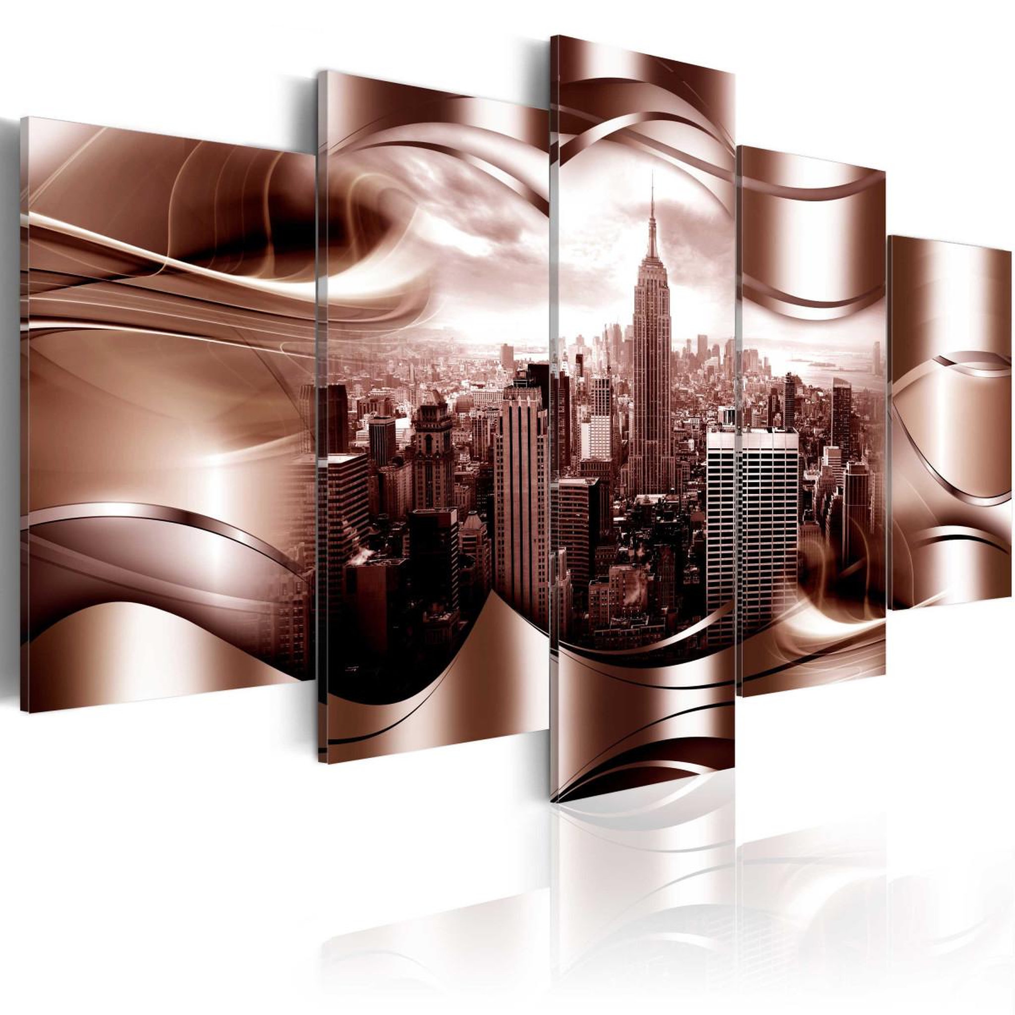 Paris Prix Tableau imprimé  burgundy new york. Coloris disponibles : Multicolore