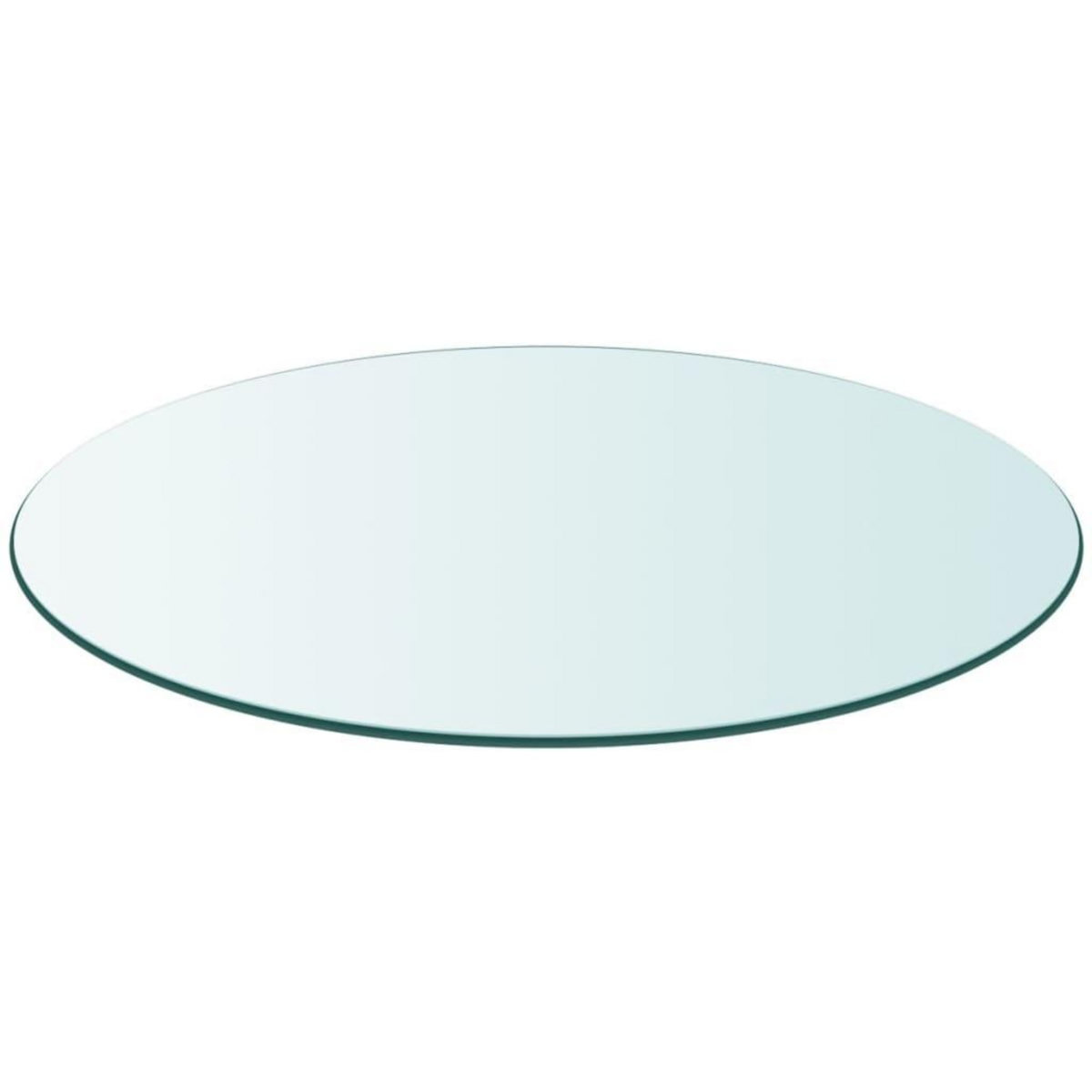 VIDAXL Dessus de table ronde en verre trempe 700 mm