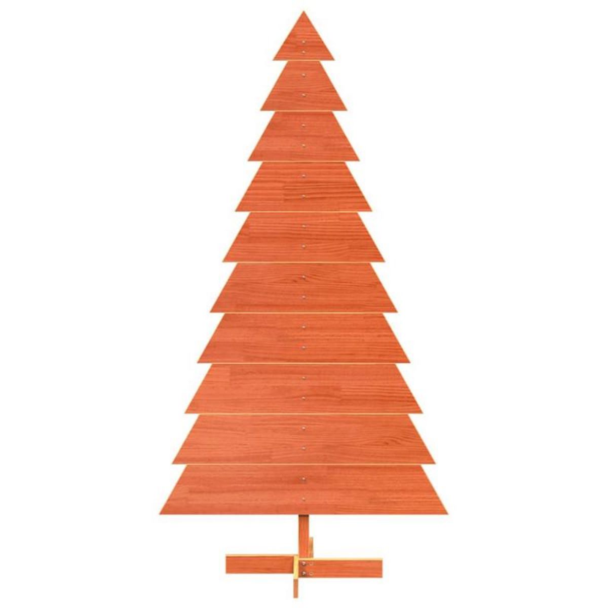 VIDAXL Arbre de Noël en bois pour décoration 180 cm bois de pin massif