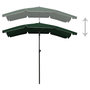 Voir la diapositive 4 : VIDAXL Parasol de jardin avec mat 200x130 cm vert