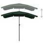 Voir la diapositive 4 : VIDAXL Parasol de jardin avec mat 200x130 cm vert