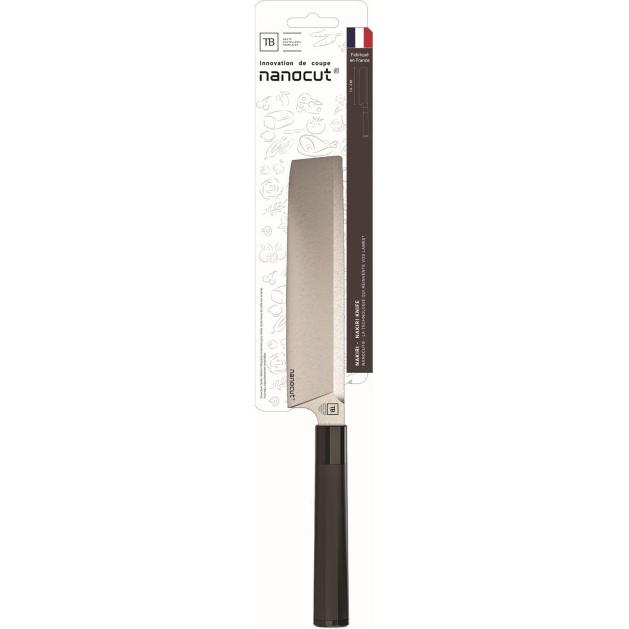 Voir la diapositive 2 : Tarrerias bonjean Couteau japonais Nakiri Equilibre Nanocut