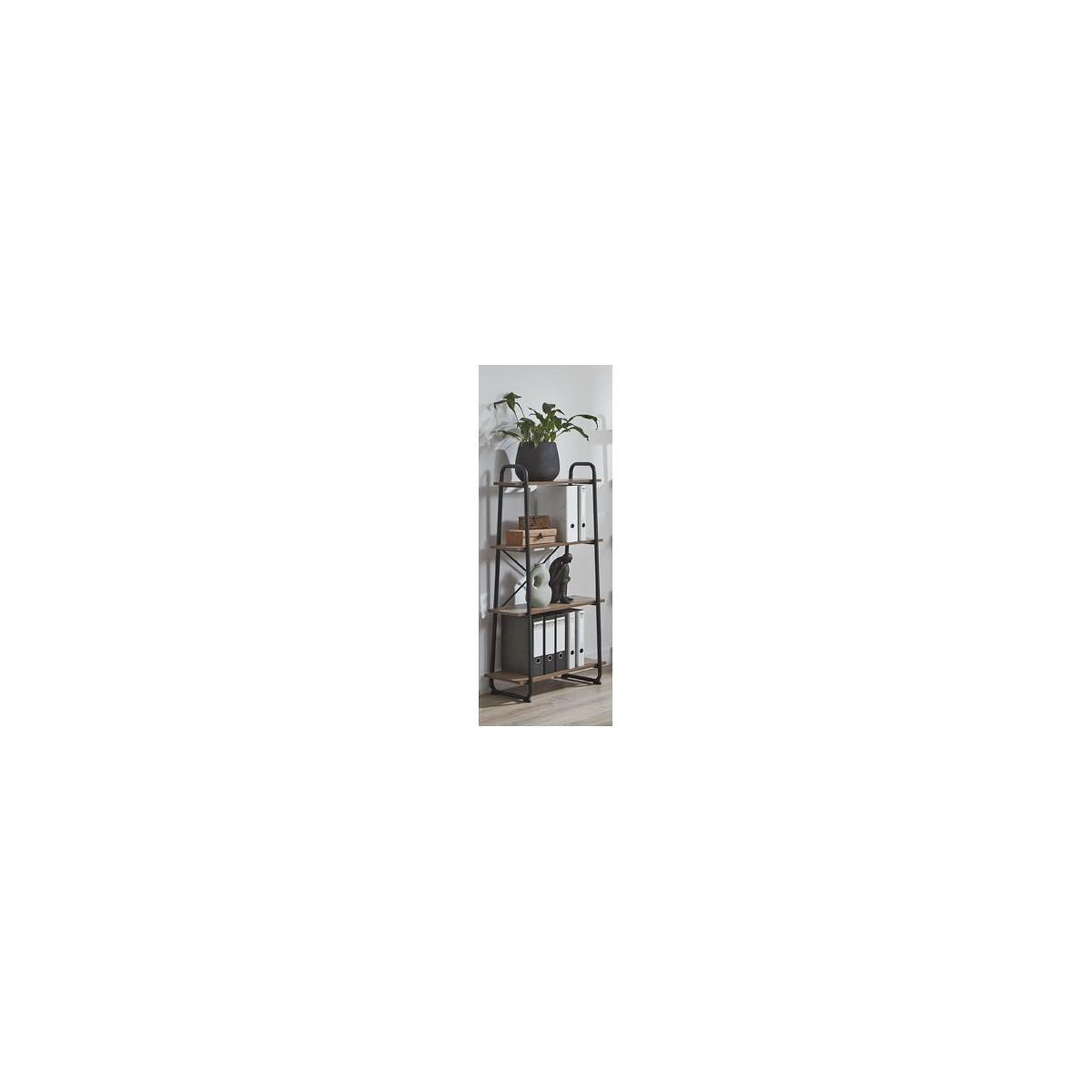Voir la diapositive 6 : Paris Prix Étagère 4 Niveaux  Slovako  128cm Noir & Chêne