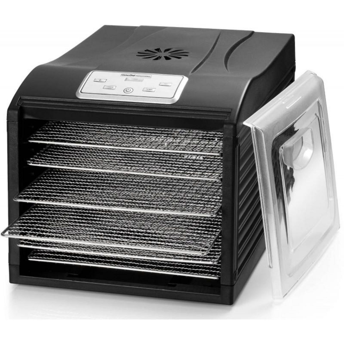 Kitchen chef Déshydrateur fruits et légumes 6 plateaux 500w - secco 6 black