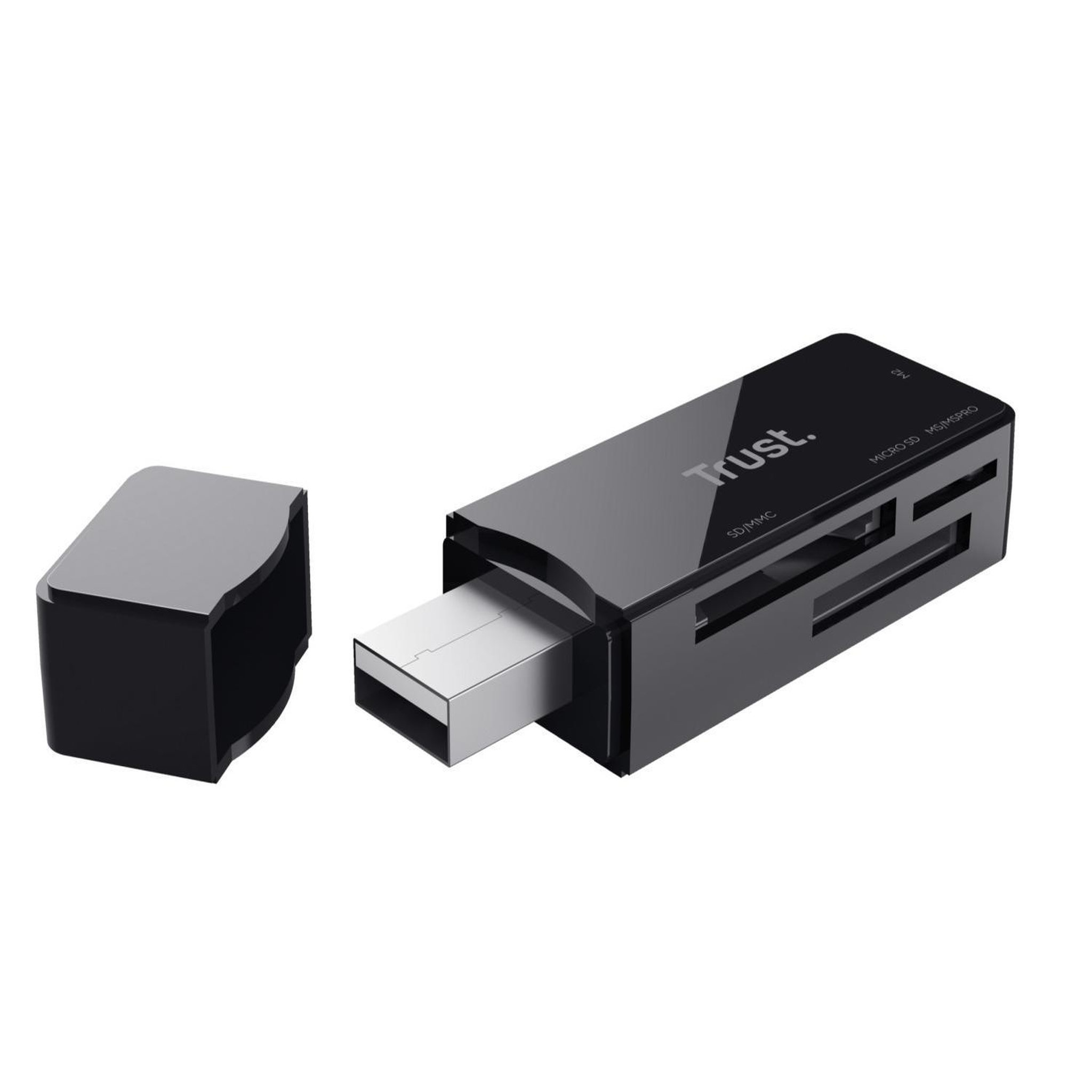 Voir la diapositive 3 : Trust Trust nanga lecteur de carte mémoire usb 3.2 gen 1 (3.1 gen 1) type-a noir