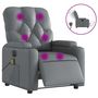 Voir la diapositive 2 : VIDAXL Fauteuil de massage inclinable electrique gris similicuir