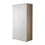 Voir la diapositive 1 : Paris Prix Armoire 2 Portes  Dino  191cm Blanc & Chêne