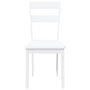 Voir la diapositive 5 : VIDAXL Chaises a manger 2 pcs blanc bois massif caoutchouc