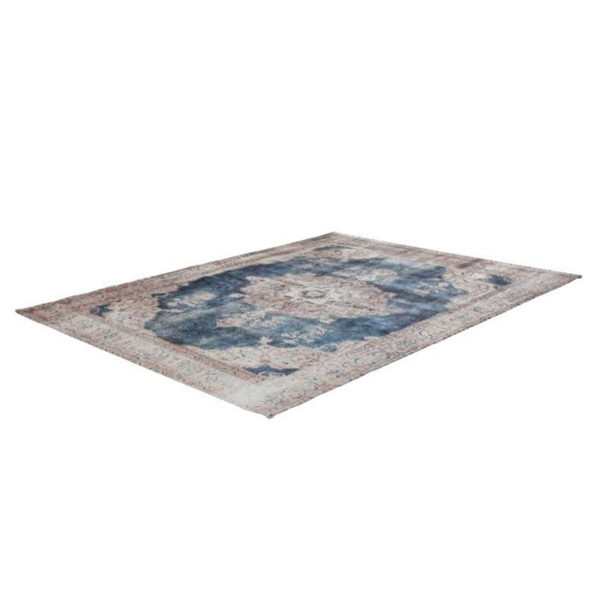 Paris Prix Tapis Imprimé Antique  Vintage  Beige & Bleu
