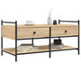 Voir la diapositive 3 : VIDAXL Table basse chene sonoma 99x50x50 cm bois d'ingenierie