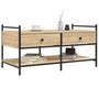 Voir la diapositive 3 : VIDAXL Table basse chene sonoma 99x50x50 cm bois d'ingenierie