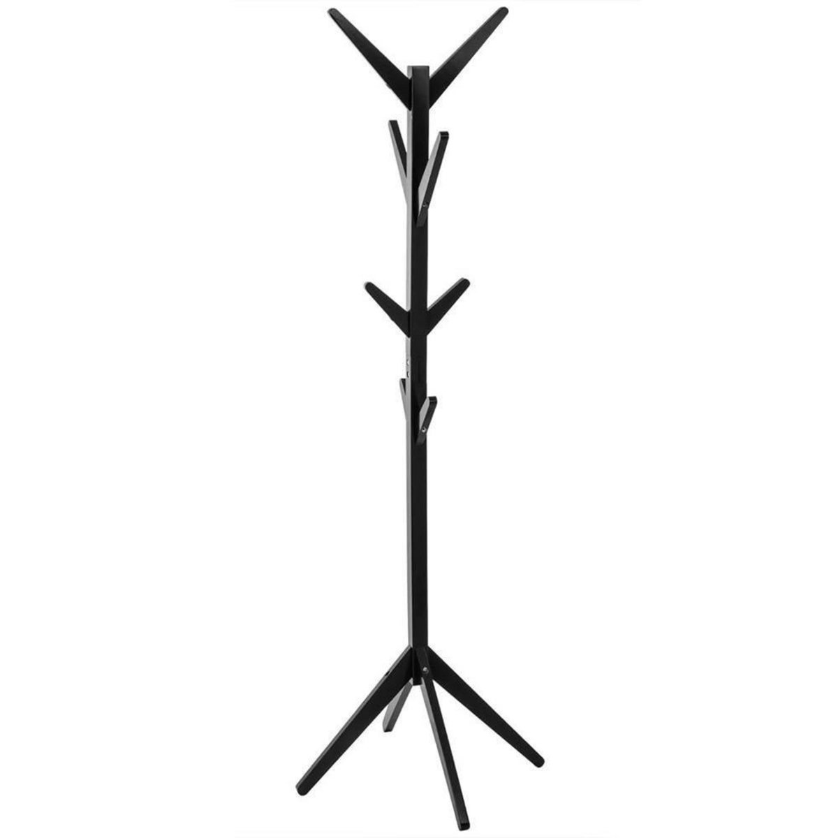 ATMOSPHERA Porte-manteaux en bois 8 tiges noir