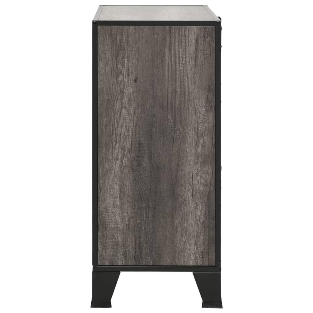 VIDAXL Armoire de rangement Gris 72x36x82 cm Metal et MDF
