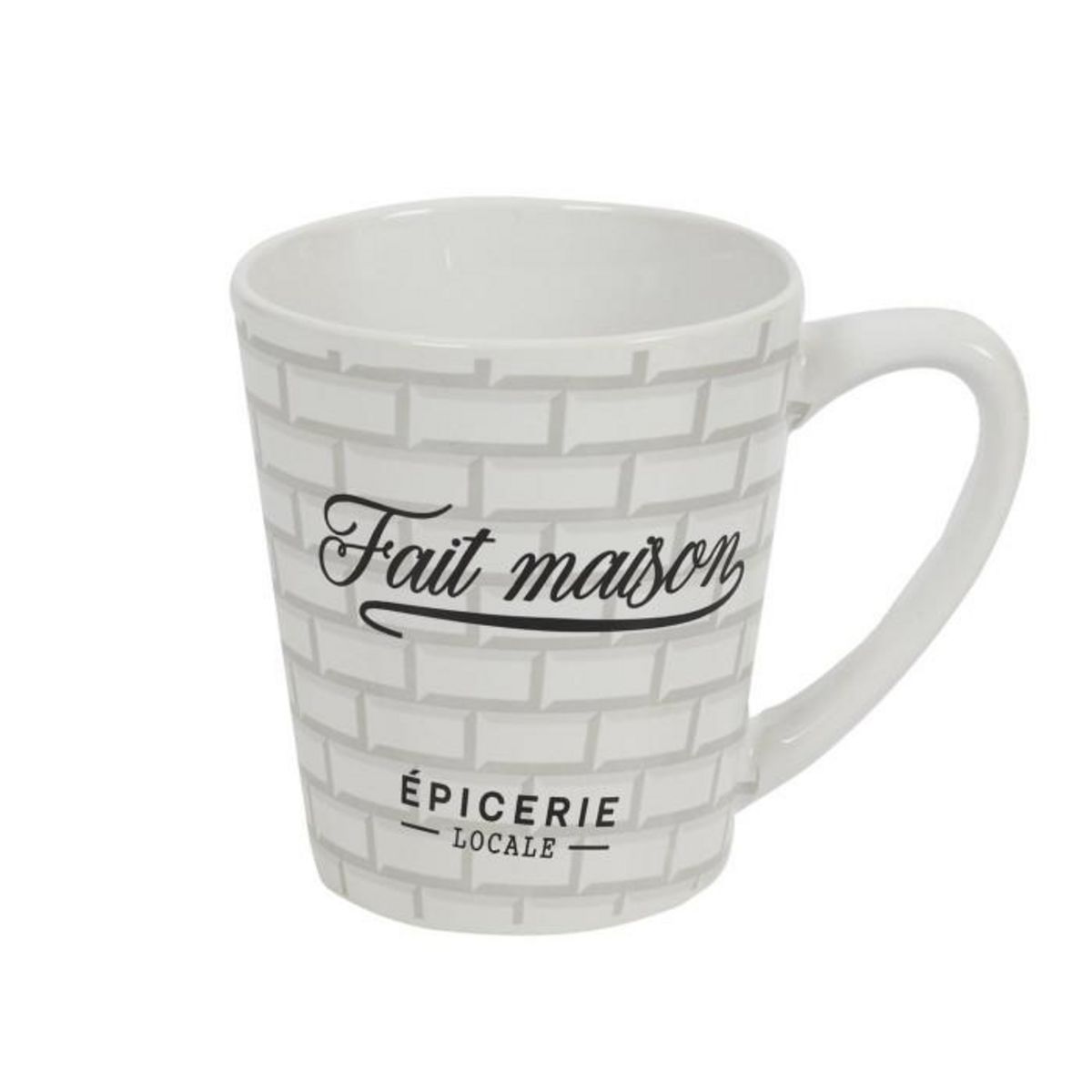 Paris Prix Lot de 6 Mugs en Porcelaine  Brooklyn  30cl Blanc