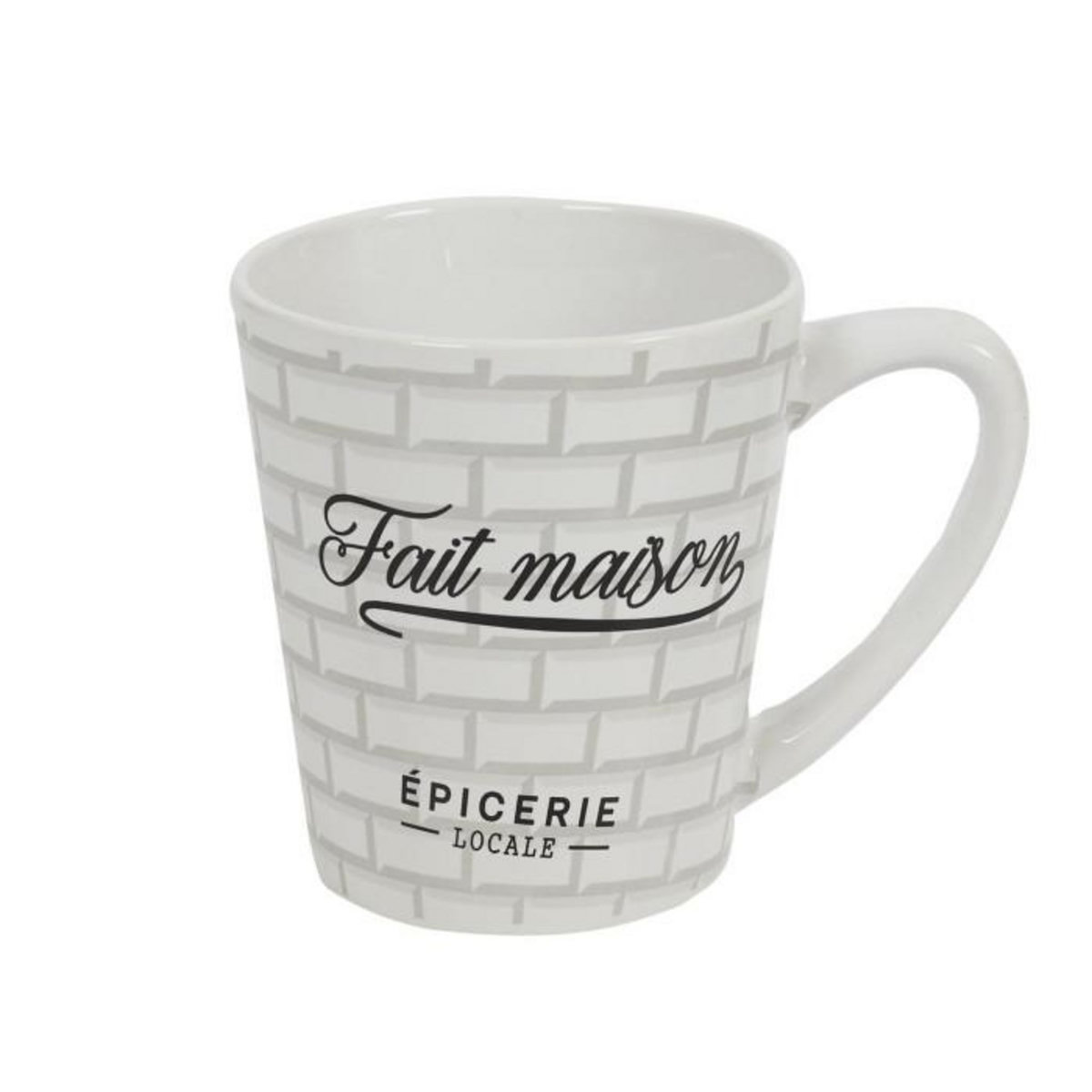 Paris Prix Lot de 6 Mugs en Porcelaine  Brooklyn  30cl Blanc