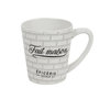 Voir la diapositive 2 : Paris Prix Lot de 6 Mugs en Porcelaine  Brooklyn  30cl Blanc