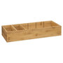 Voir la diapositive 4 : FIVE Organiseur Bambou à Compartiments  Tidy Smart  15x38cm Naturel