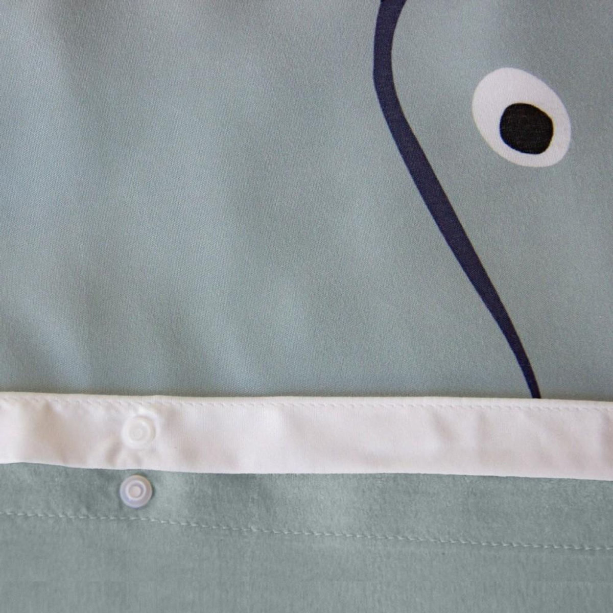 COTE DECO Housse de couette enfant 140x200 + 1 taie Eléphant