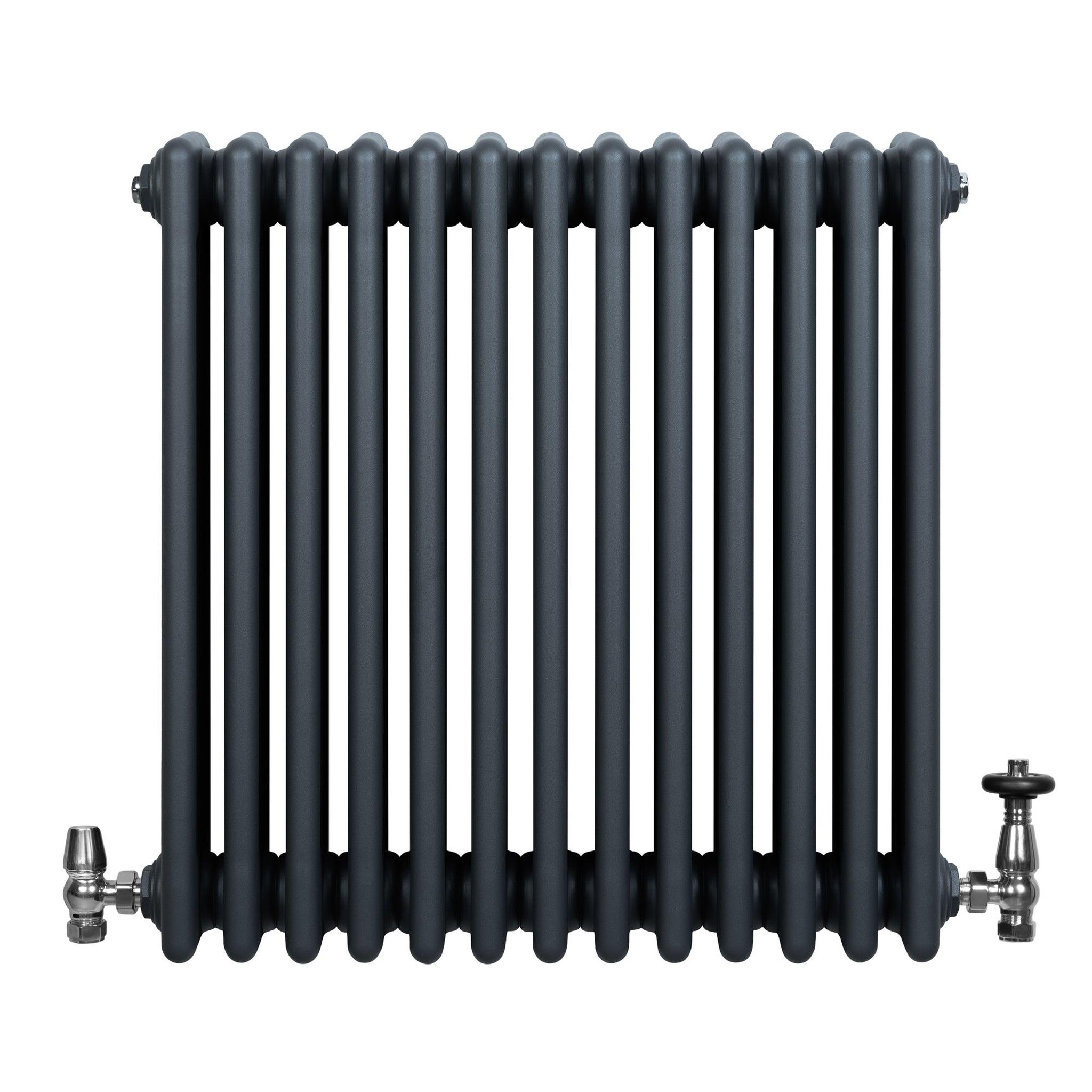 Voir la diapositive 2 : MONSTERSHOP Radiateur traditionnel à 4 colonnes & vannes - 600 x 605 mm