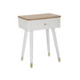 Voir la diapositive 1 : Paris Prix Table de Chevet 1 Tiroir  Matera  62cm Blanc & Naturel