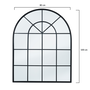 Voir la diapositive 6 : ID MARKET Miroir verrière arche design industriel 80x100 cm