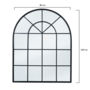Voir la diapositive 6 : ID MARKET Miroir verrière arche design industriel 80x100 cm