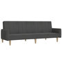Voir la diapositive 2 : VIDAXL Canape-lit a 2 places gris fonce tissu