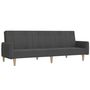 Voir la diapositive 2 : VIDAXL Canape-lit a 2 places gris fonce tissu