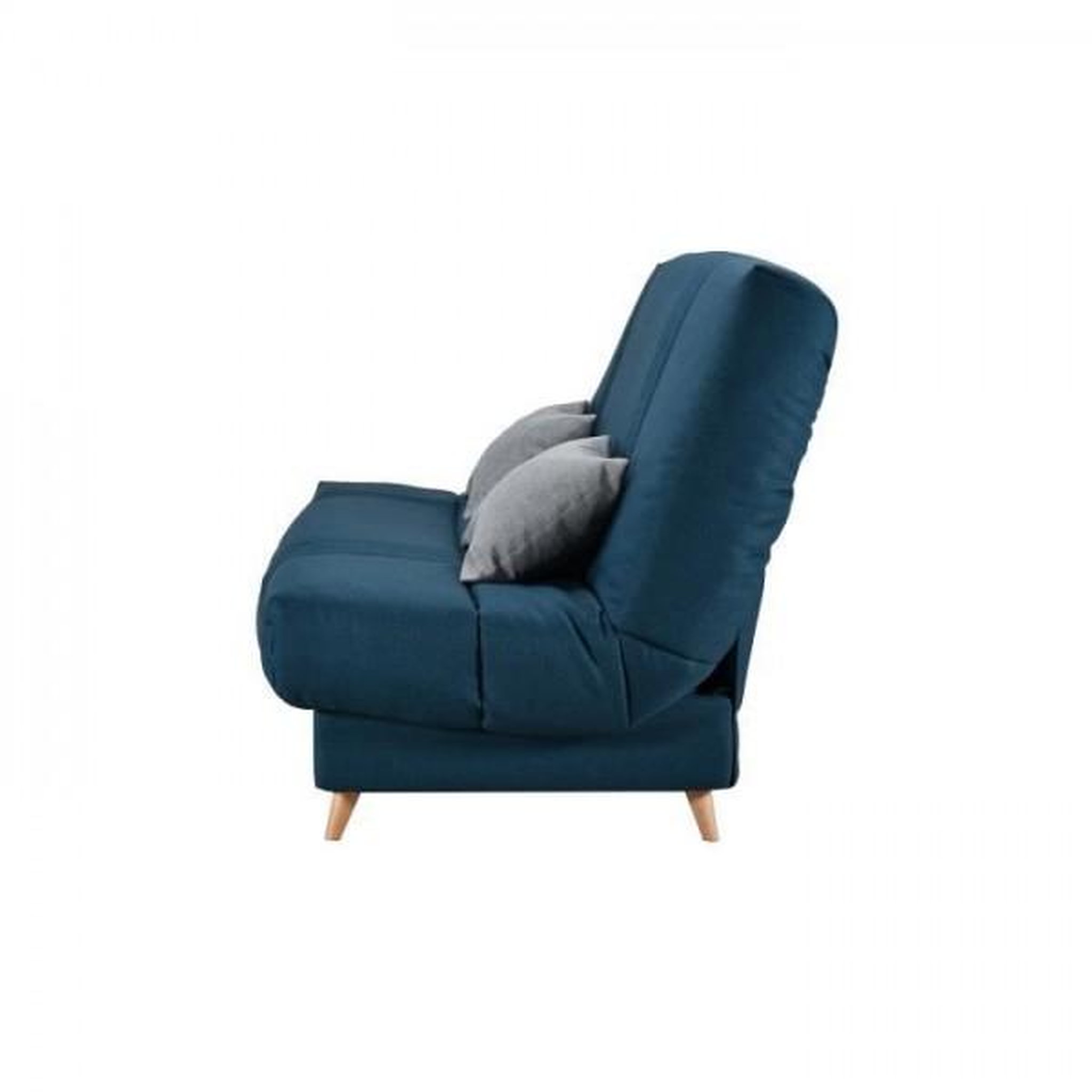 Voir la diapositive 4 : BULTEX COMFORT BULTEX Clic clac 3 places - Tissu Bleu - Made in France - L 192 x P 95 x H 101 - MONA