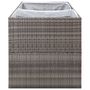 Voir la diapositive 5 : VIDAXL Jardiniere Gris 157x80x80 cm Resine tressee