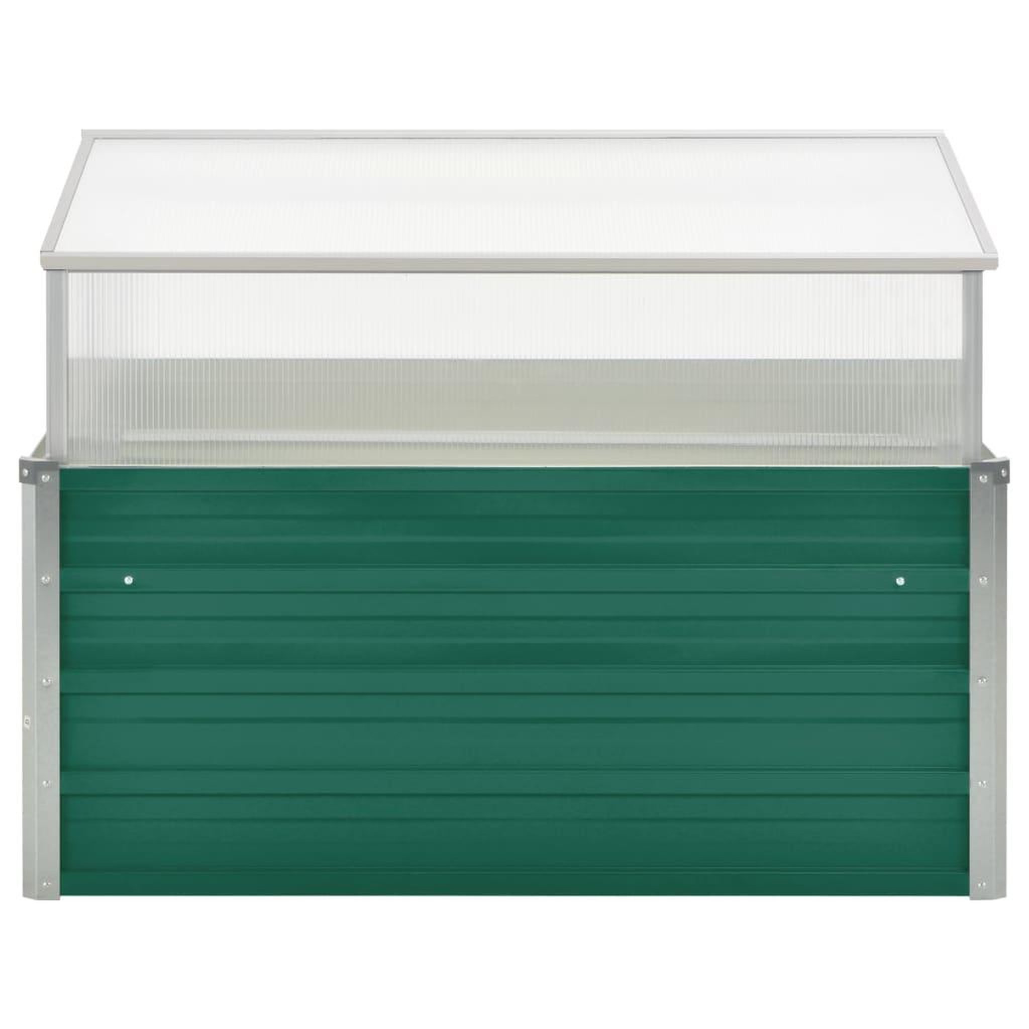 Voir la diapositive 4 : VIDAXL Serre Vert 100x100x77 cm Acier galvanise
