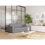 Voir la diapositive 1 : Canapé convertible système couchage express matelas 140x190 17cm 3 places en tissu DYLAN 