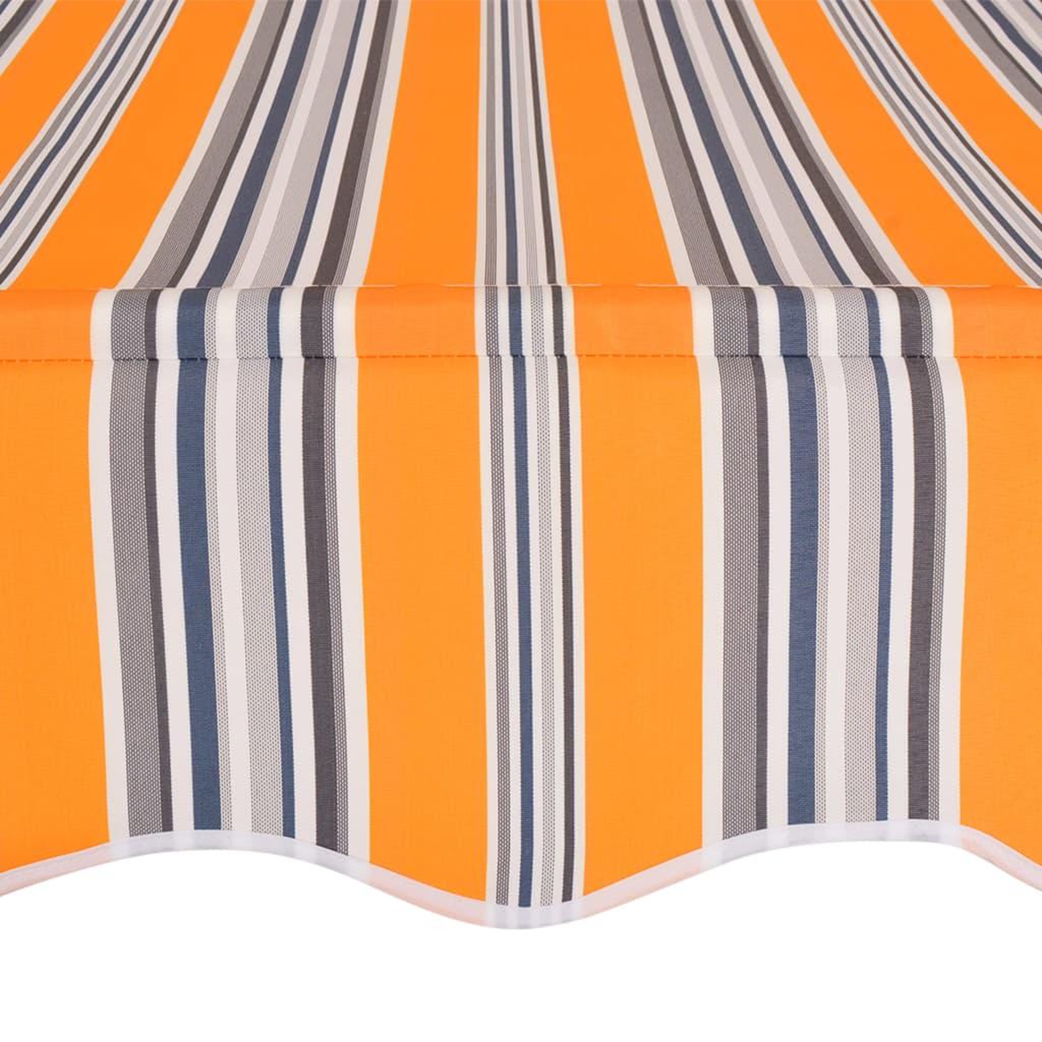 Voir la diapositive 4 : VIDAXL Auvent retractable manuel 350 cm Rayures jaunes et bleues
