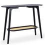 Voir la diapositive 2 : Paris Prix Console Design Avec Cannage  Coralie  100cm Noir