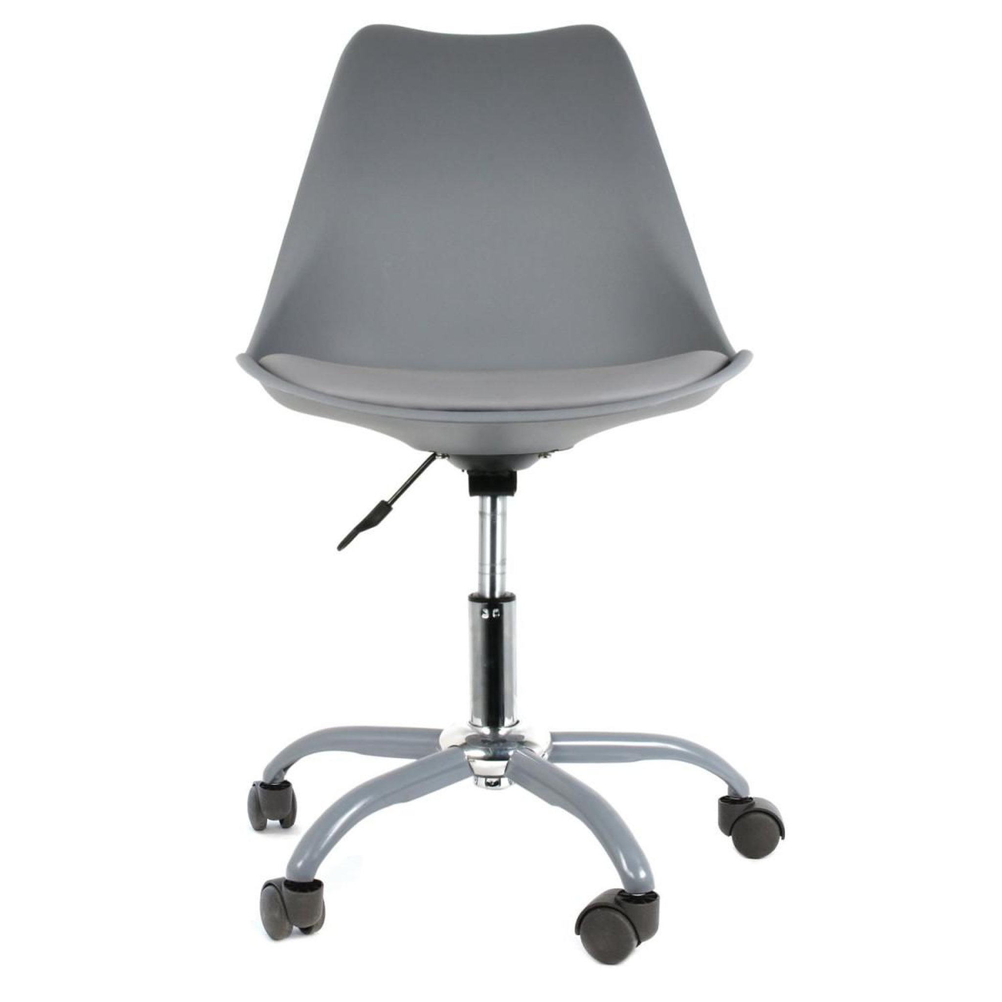 Voir la diapositive 2 : The Home Deco Factory Lot de 2 Chaises à Roulettes  Kiruna  92cm Gris