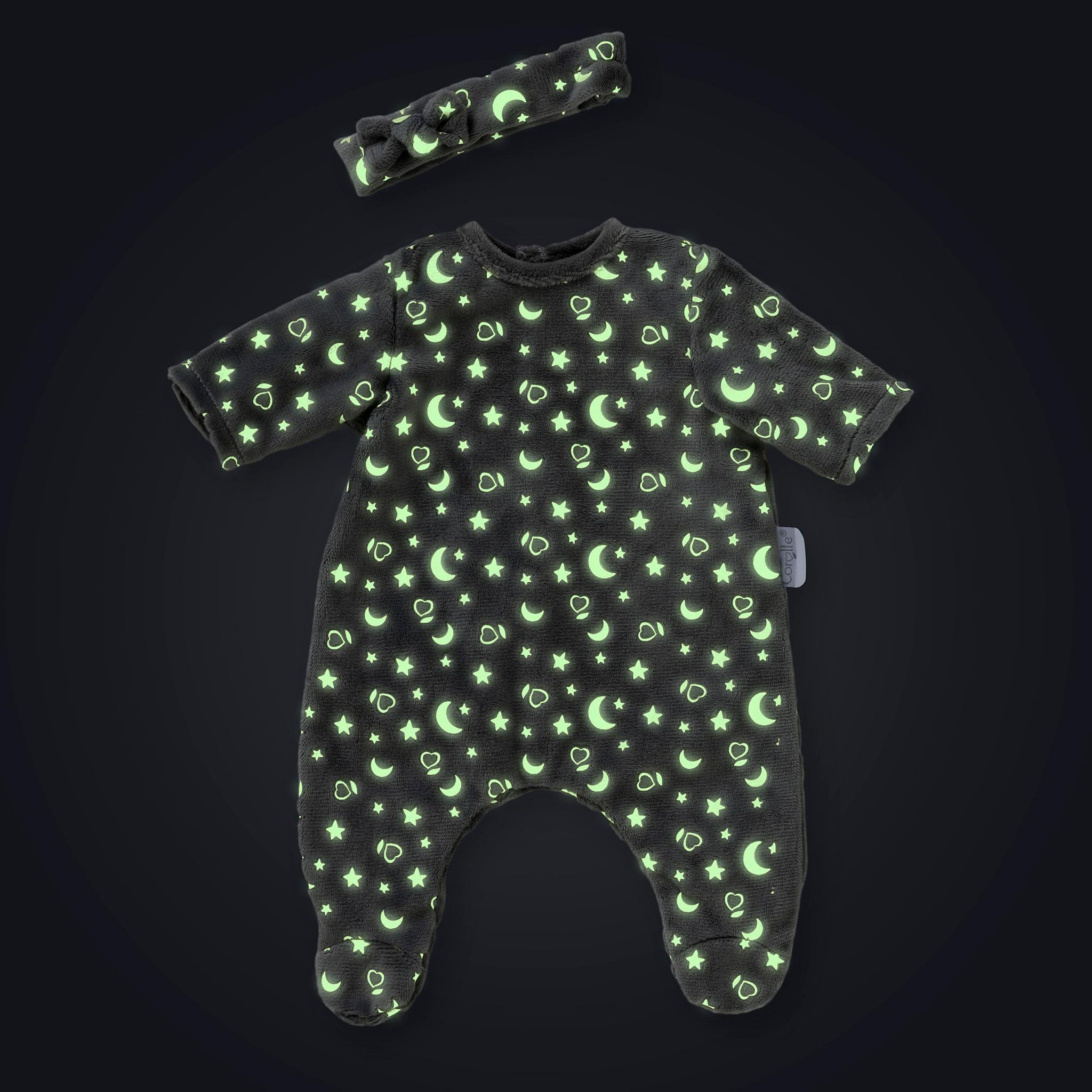 Voir la diapositive 3 : Corolle Pyjama Brille dans la Nuit & Bandeau pour poupon 30 cm