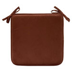 ATMOSPHERA Galette de Chaise Uni  Lilou  38x38cm Marron Tonka
