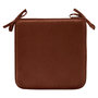 Voir la diapositive 1 : ATMOSPHERA Galette de Chaise Uni  Lilou  38x38cm Marron Tonka