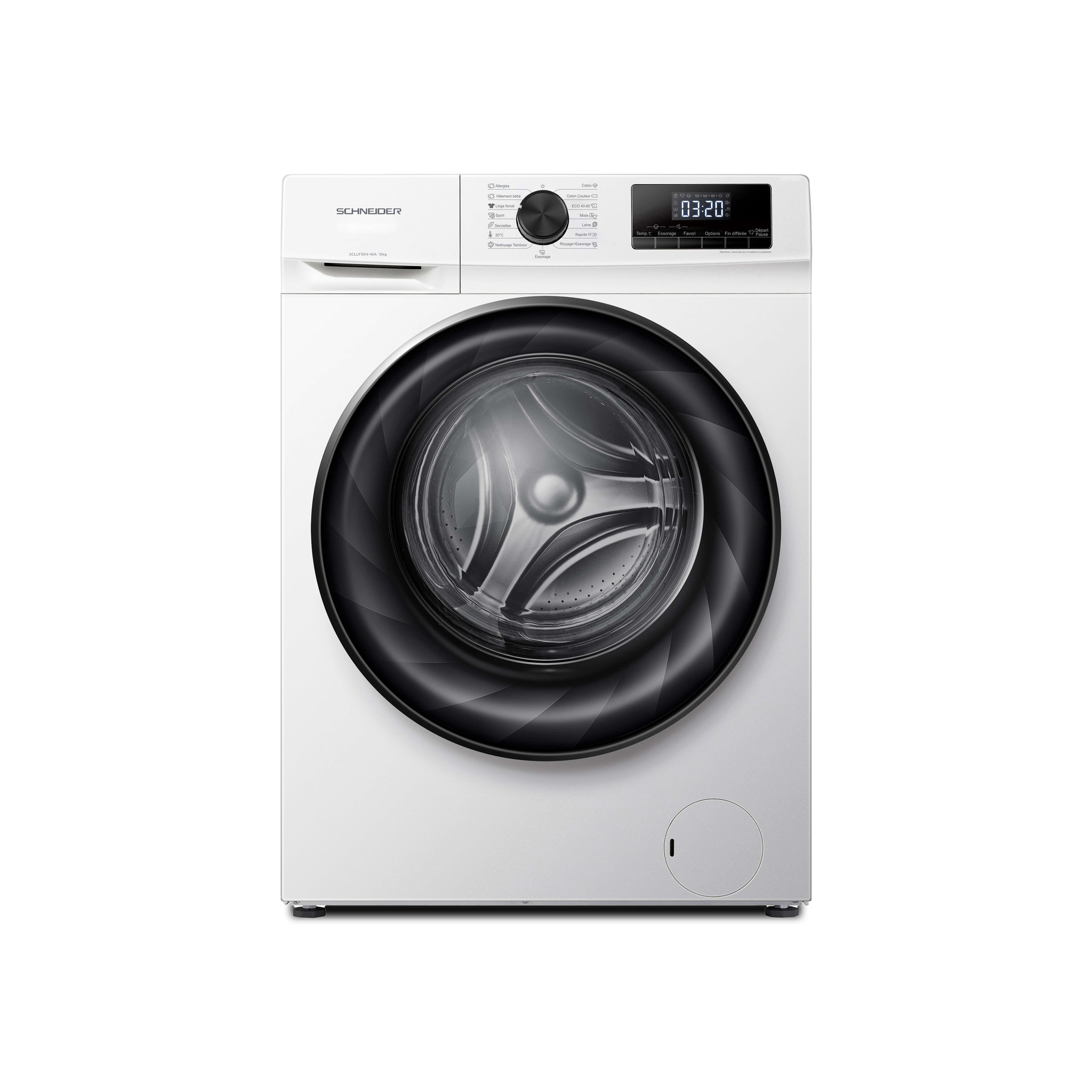 SCHNEIDER Lave linge frontal 10kg Blanc - SCLLF1014-WA