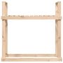 Voir la diapositive 5 : VIDAXL Support pour bois de chauffage 110x35x108,5 cm Bois de pin