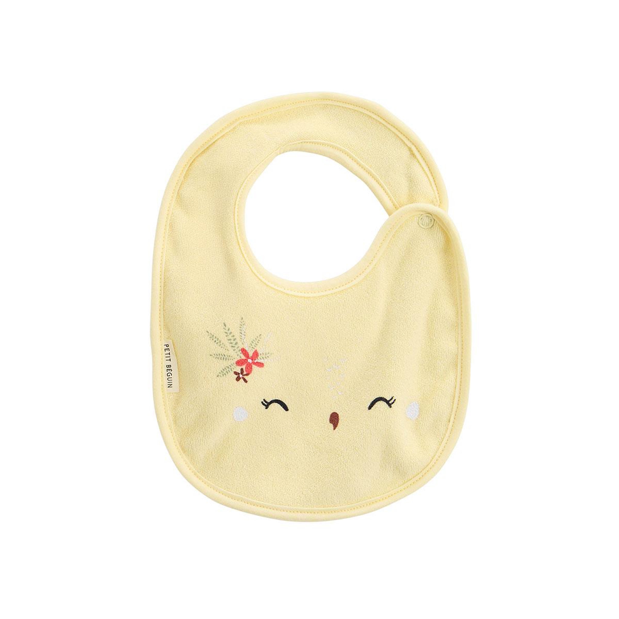 Voir la diapositive 2 : Petit Béguin Lot de 3 bavoirs bébé badian