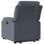 Voir la diapositive 5 : VIDAXL Fauteuil inclinable de massage electrique gris fonce velours